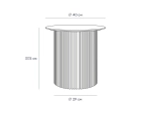 Стол журнальный Mono Stripe D40/D29/H37,5