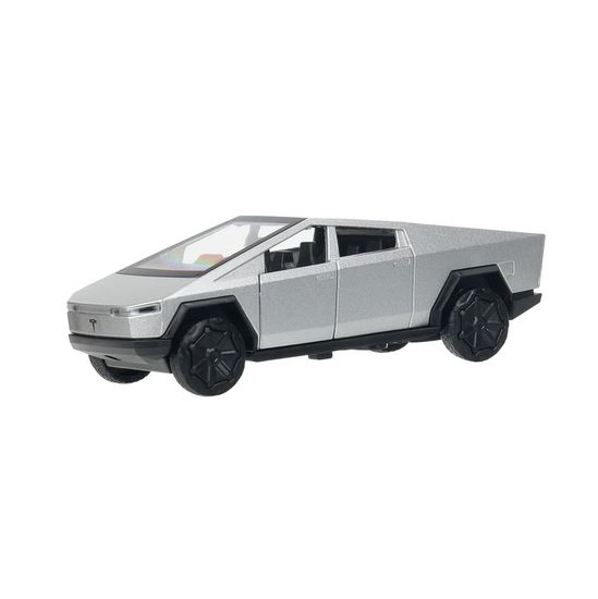 Машина металл tesla cybertruck 13,7см, дв,инер, серебристый