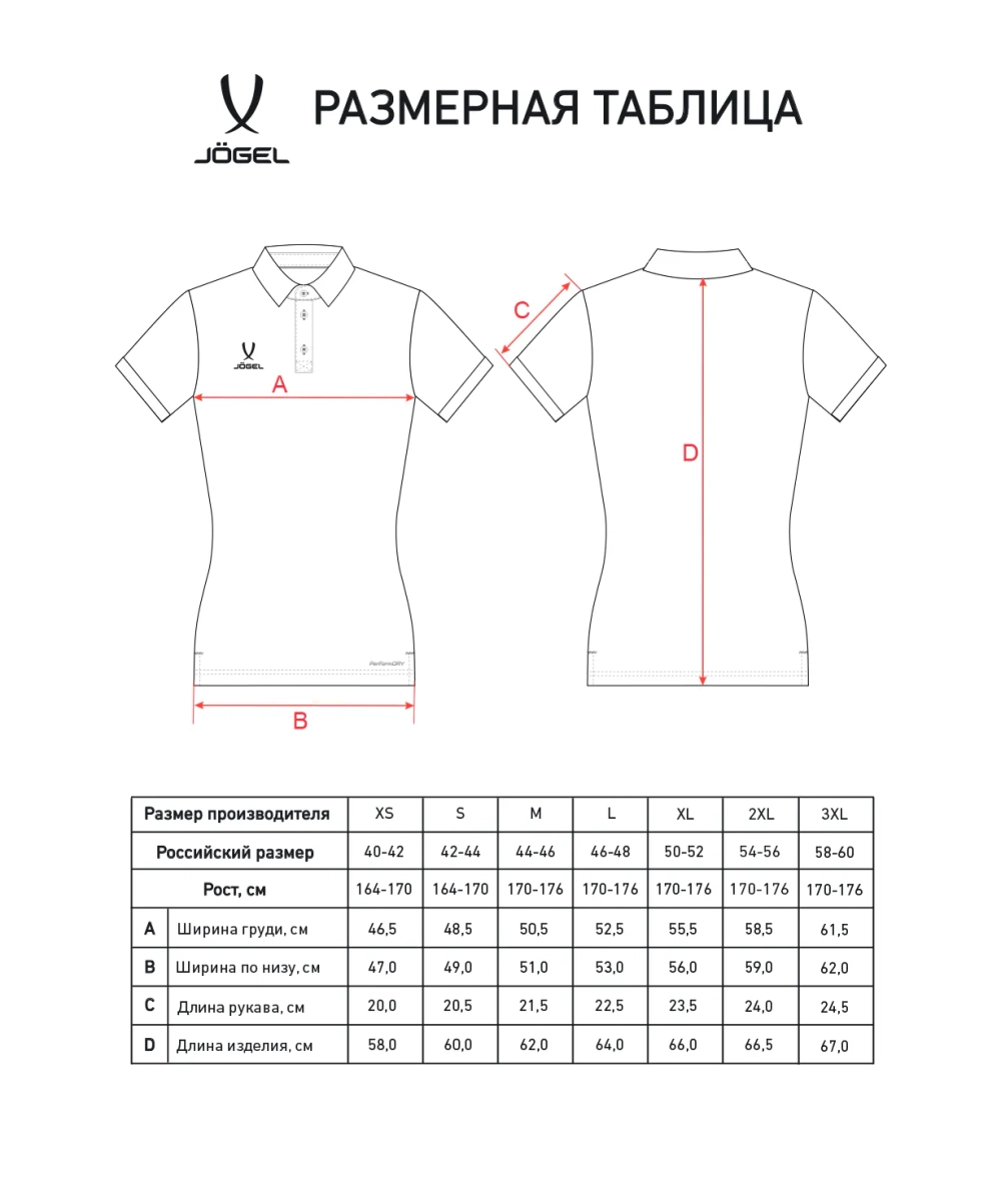 Поло женское JÖGEL PREMIER PerFormDRY CVC Polo W, синий