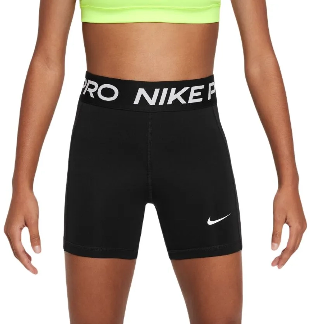 Детские шорты Nike Girls Pro Dri-Fit Shorts - black/white