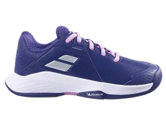 Детские Кроссовки теннисные  Babolat Propulse Junior 3 All Court - dark pupple/silver
