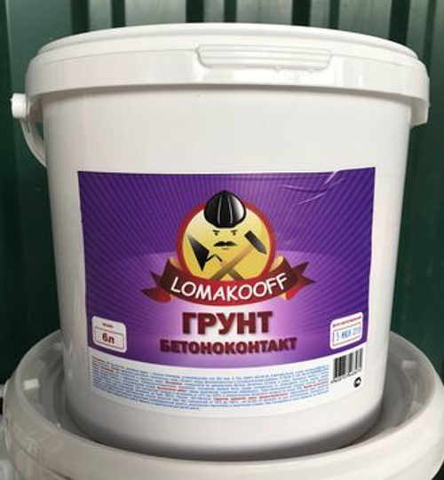 Грунт-бетоноконтакт LOMAKOFF 6кг.
