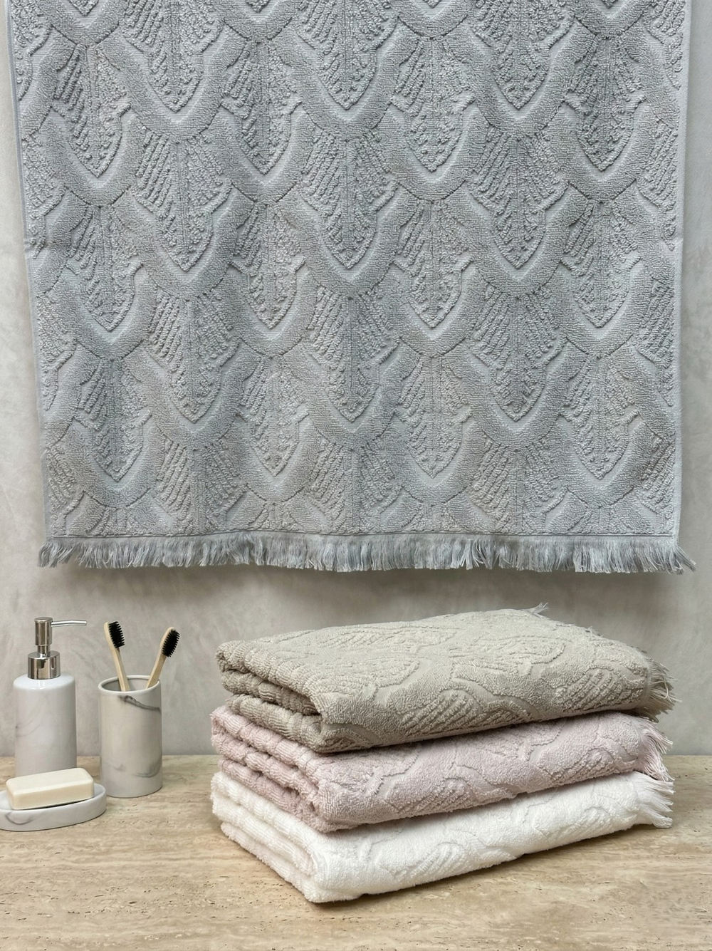PUPİLLA COLLECTİON Набор Полотенец CASAMIRO 70*140 4пр. 100% Хлопок