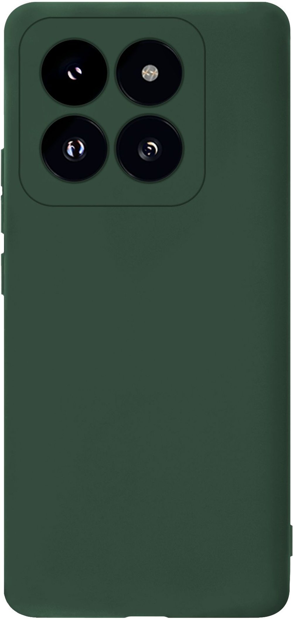 Мягкий Soft Touch чехол из силикона для XIAOMI 14 PRO с бархатной подкладкой