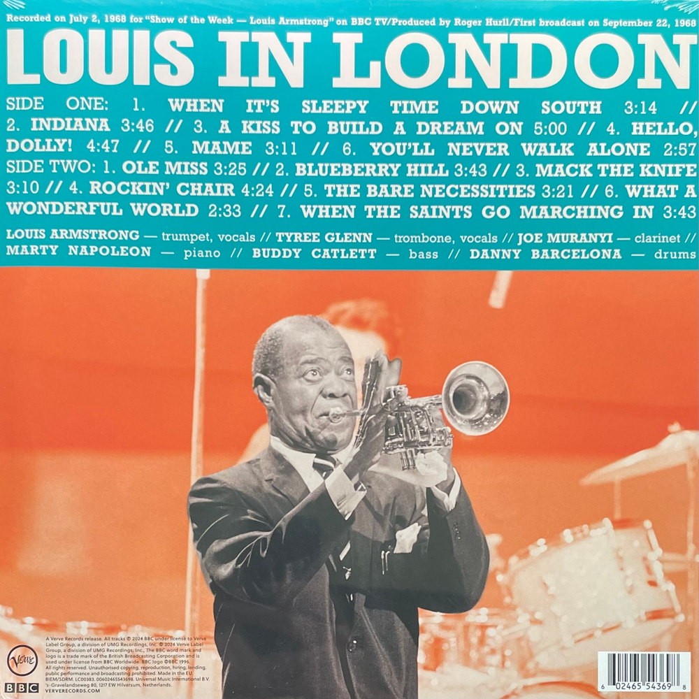 Louis Armstrong ‎– Louis In London (Европа 2024г.)