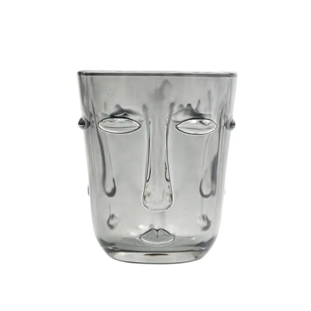 Стакан Олд Фэшн 300 мл "Face" серый d 8,4 см h9,8 см P.L. - BarWare [6]