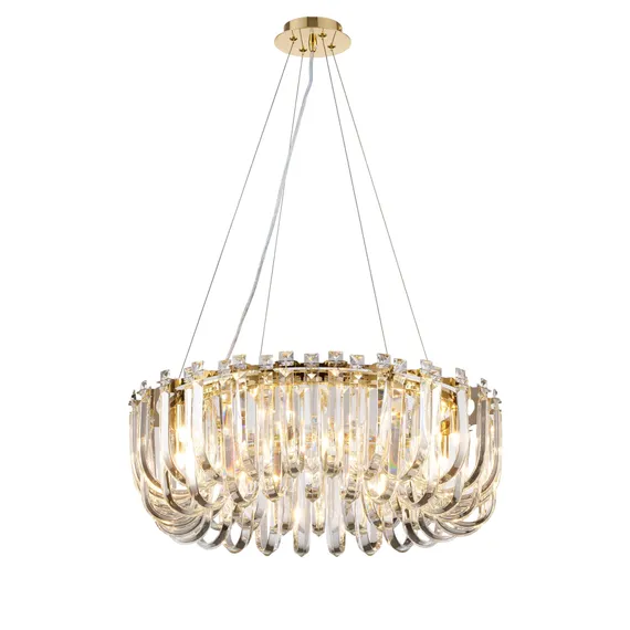 Люстра подвесная NewRgy NW052-ф600*H200(1200) H GOLD, 8×15 Вт, золотая