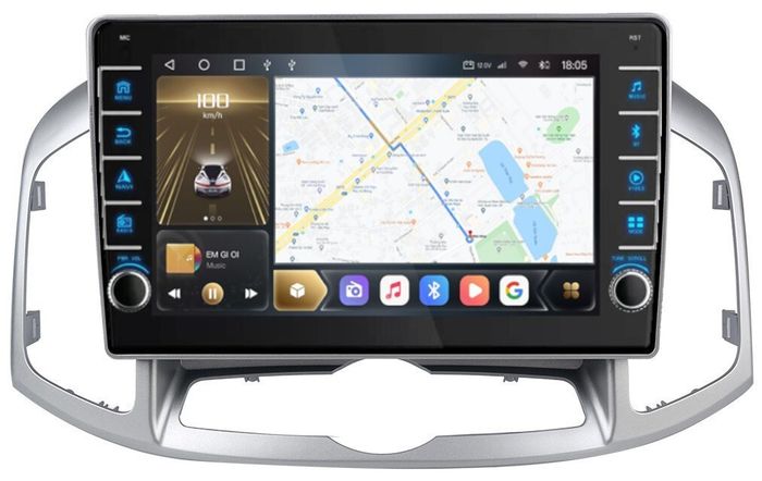 Магнитола для Chevrolet Captiva 2011-2015 - Kuberg OL-1276 (кнопки и крутилки), Android 12, Быстрая, CarPlay, 4G SIM-слот