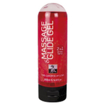 Массажное масло Massage & Glide Gel с клубничным ароматом 200 мл (Цвет: прозрачный)