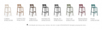 Стул пластиковый барный Nardi Cassia Stool, антрацит
