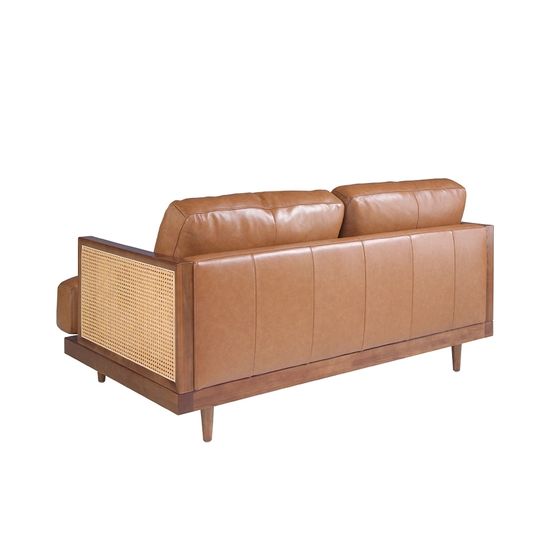 Диван 2-х местный 6176/KF8031-2P-M2731 Angel Cerda из коричневой кожи