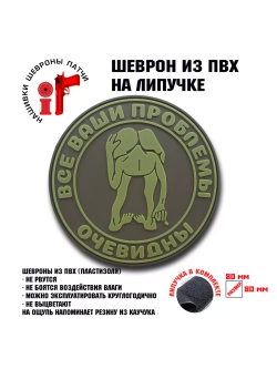 Шеврон на липучке Все ваши проблемы очевидны