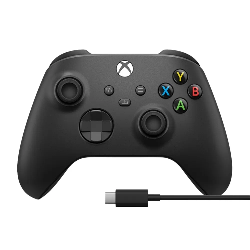 Беспроводной геймпад Microsoft Xbox Wireless Controller + USB-C Cable, Black (Черный)
