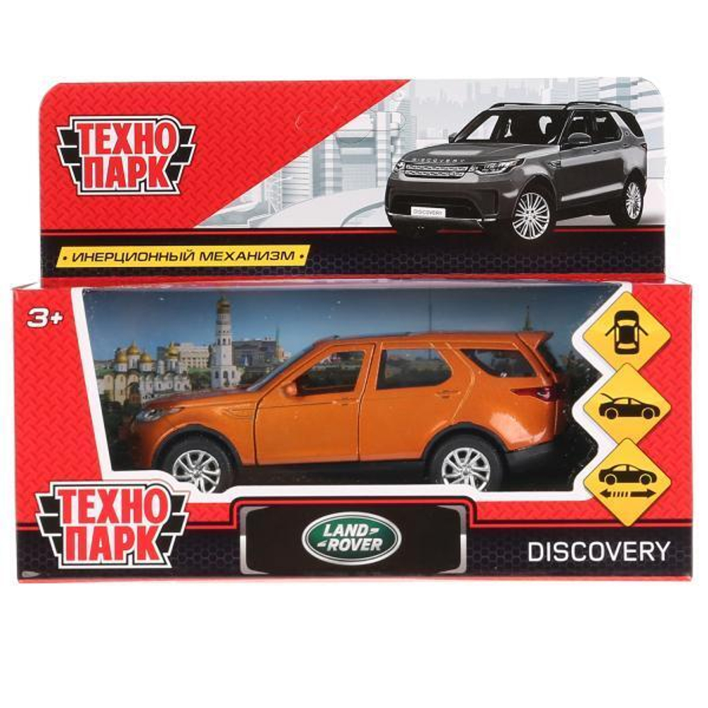 Модель ин. мет. "Land Rover diccovery" 12см, открыв. двери, золотой DISCOVERY-GD (Технопарк)