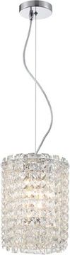 Светильник подвесной 2*Е14 2179/09/02P хром Delone Stilfort