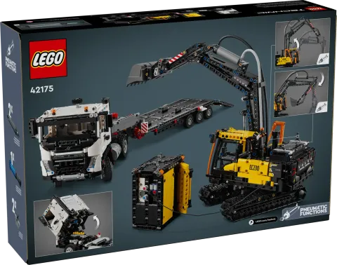 Конструктор LEGO Technic 42175 Грузовик Volvo FMX и электрический экскаватор EC230