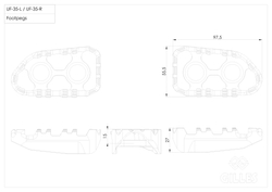 RGK-111-UF35-SET-B GILLES DRIVER FOOTPEGS TECH-X ENDURO (MTS V4)