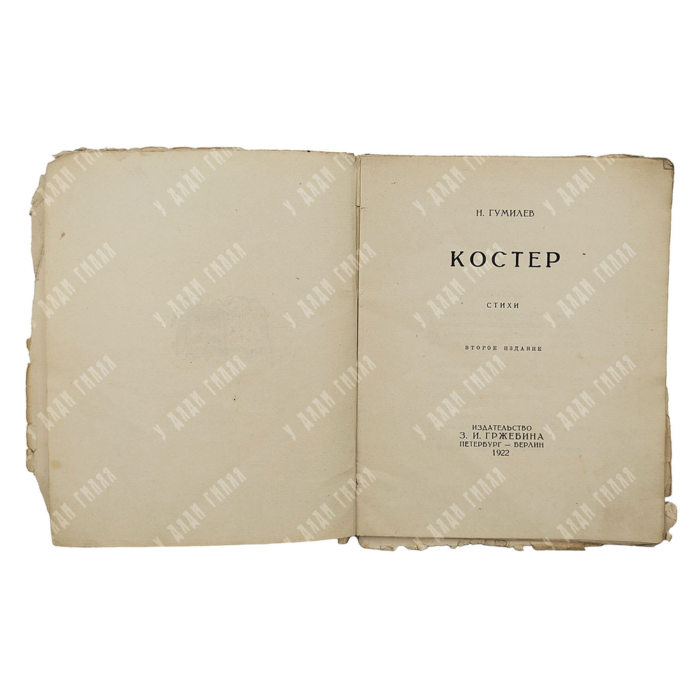[Прижизненное издание] Гумилёв Н. Костёр : стихи, 1922.