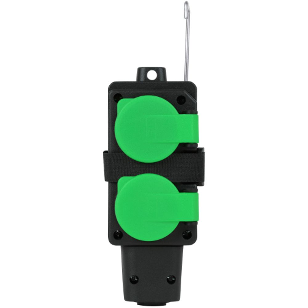 Удлинитель силовой ЭРА GREEN LINE UDL-KG-2x2,5m-10m-IP44 с крышками 4 розетки 10м КГ 2x2.5мм2 IP44 | Электротовары