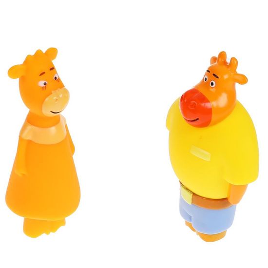 Игрушка для ванны Оранжевая корова Ма и Па КАПИТОШКА