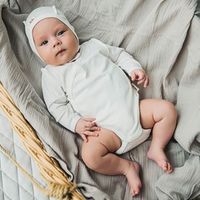 Боди-кимоно с длинным рукавом "Молоко" 0+