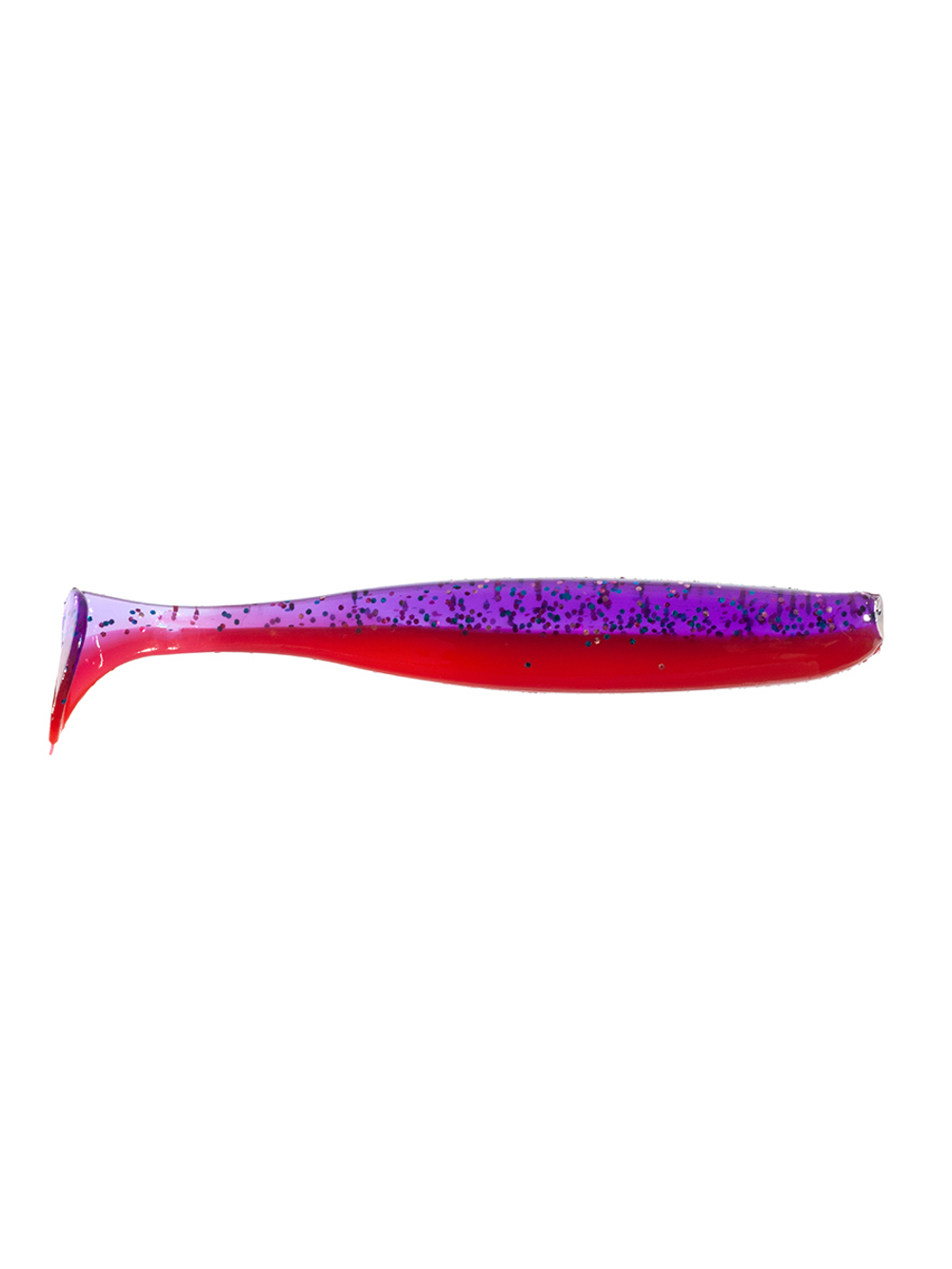 Приманка ZUB-IZI 165мм(6,5")-4шт, (цвет 021) фиолетовый верх - красный низ