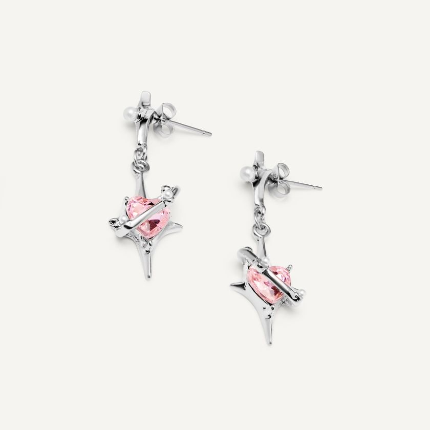 Серьги Космическая Любовь – Розовые