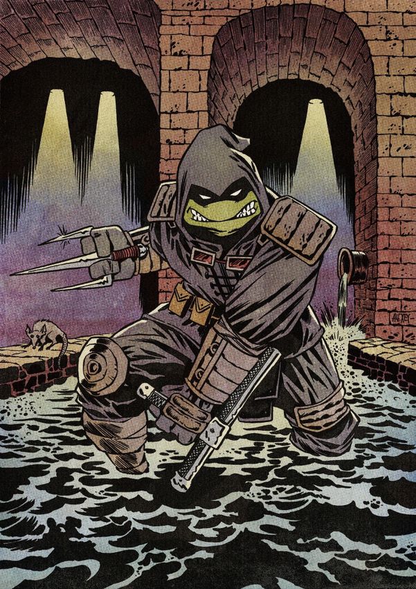 Открытка "Teenage Mutant Ninja Turtles: Last Ronin (Sewer)"