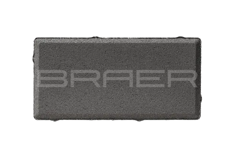 Тротуарная плитка Braer Прямоугольник, Серый, 80 мм