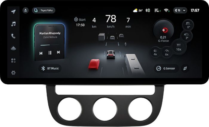 Магнитола для Volkswagen Jetta 5 2005-2010 (климат 1) - Teyes CC4PRO монитор 12.3" 2K QLED + рамка 10, Android 13, Быстрейшая, Snapdragon 778G, ИИ, CarPlay, DSP, 4G SIM-слот