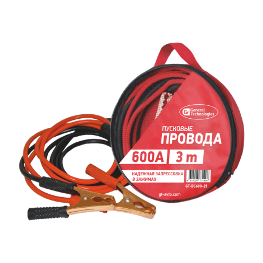 Провода пусковые General Technologies 600A 3м gt-bc600-25 /10