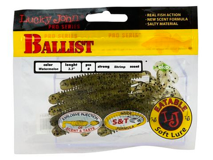 Мягкая приманка Lucky John BALLIST 3.3in (84 мм), цвет PA01, 8 шт/уп