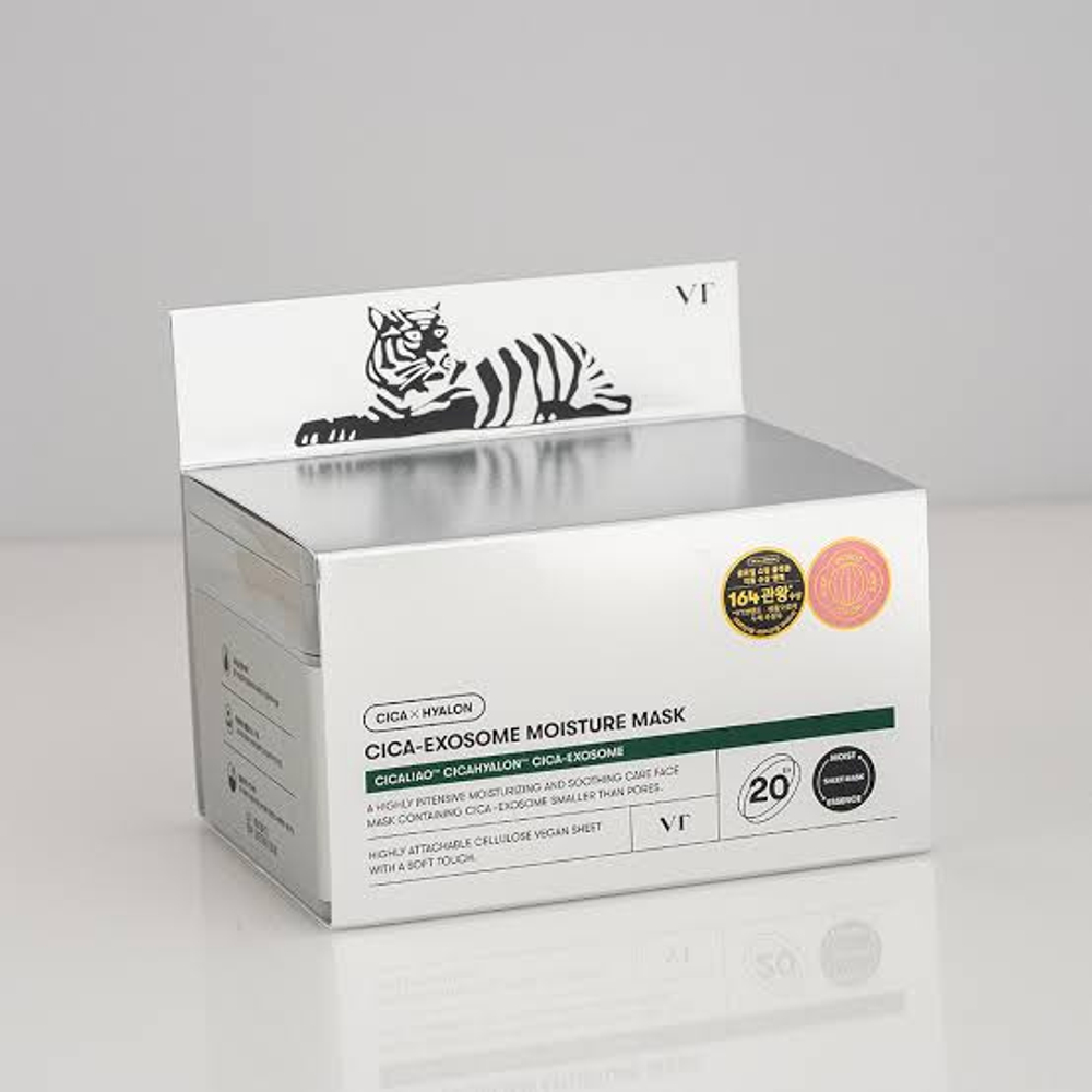 Набор масок для сухой и обезвоженной кожи VT Cosmetics Cica-Exosome Moisture Mask, 20 шт