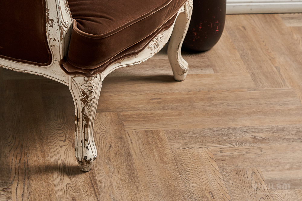 Виниловый ламинат VINILAM PARQUET Herringbone GD11133 Паркет Северный Glue