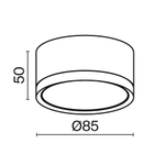 Накладной светильник Maytoni Hoop C086CL-GX53-SRD-W