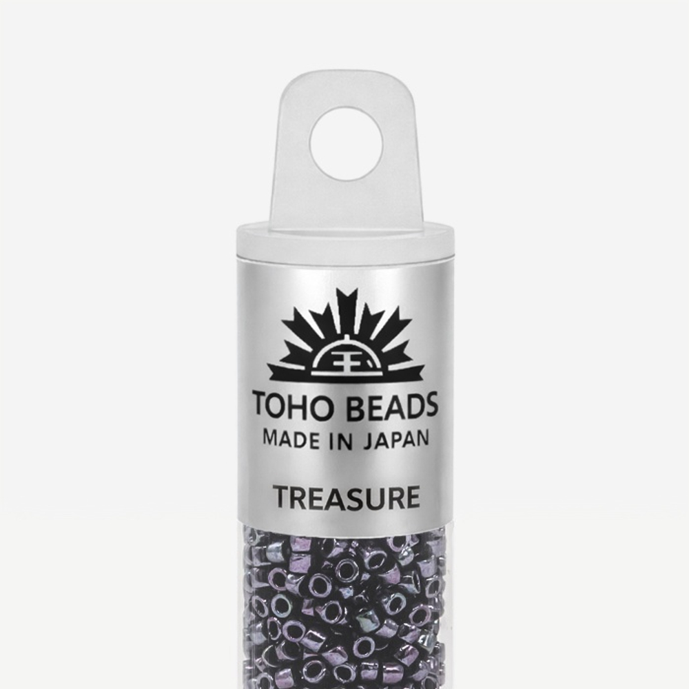 Японский бисер TOHO Treasure (№90), металлизированный, непрозрачный глянцевый