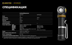 Фонарь Armytek Elf C2 Max WR USB-C Белый