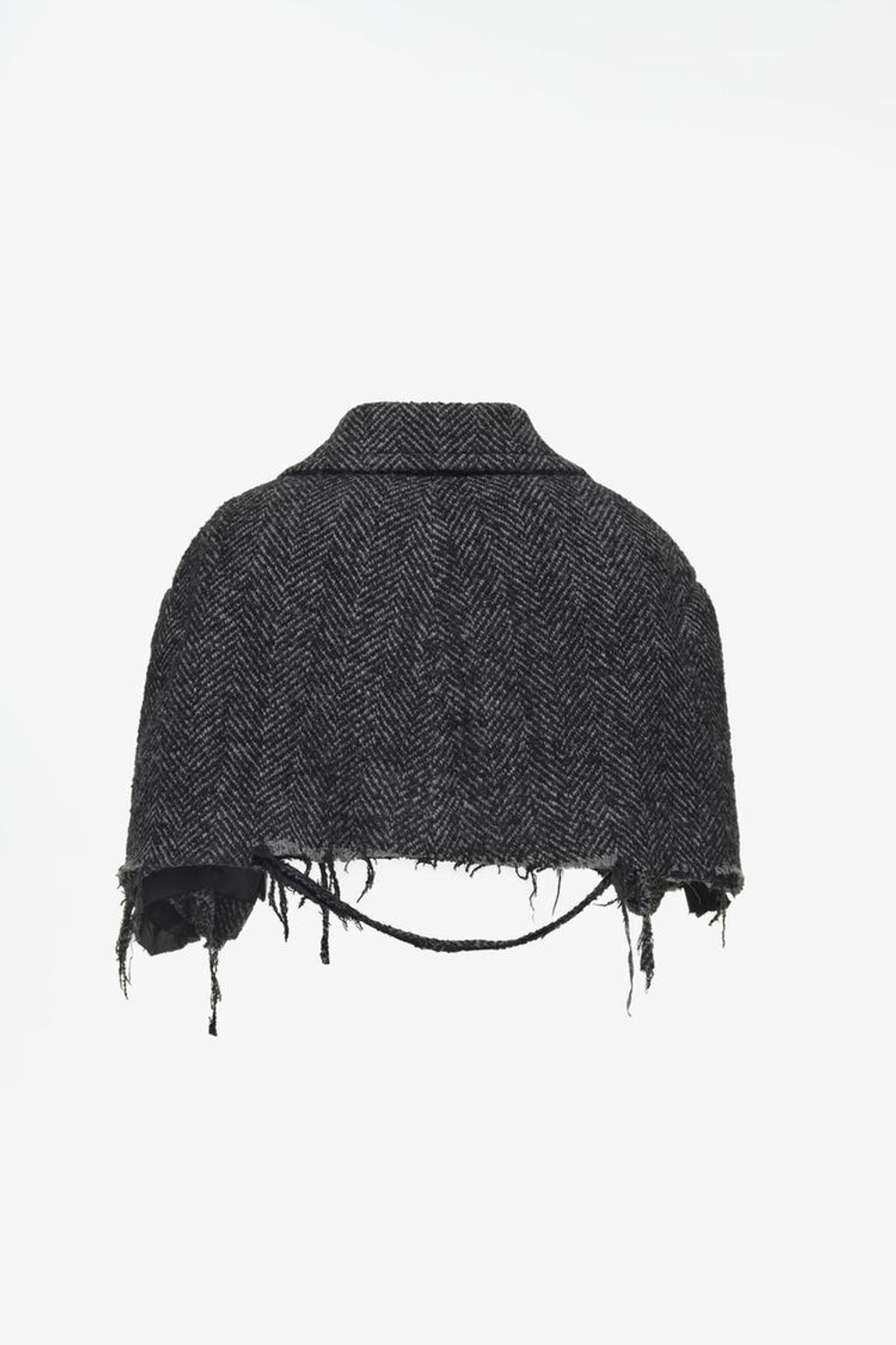 ZARA X JOHN GALLIANO УКОРОЧЕННОЕ ПАЛЬТО, ТЕМНО-СЕРЫЙ