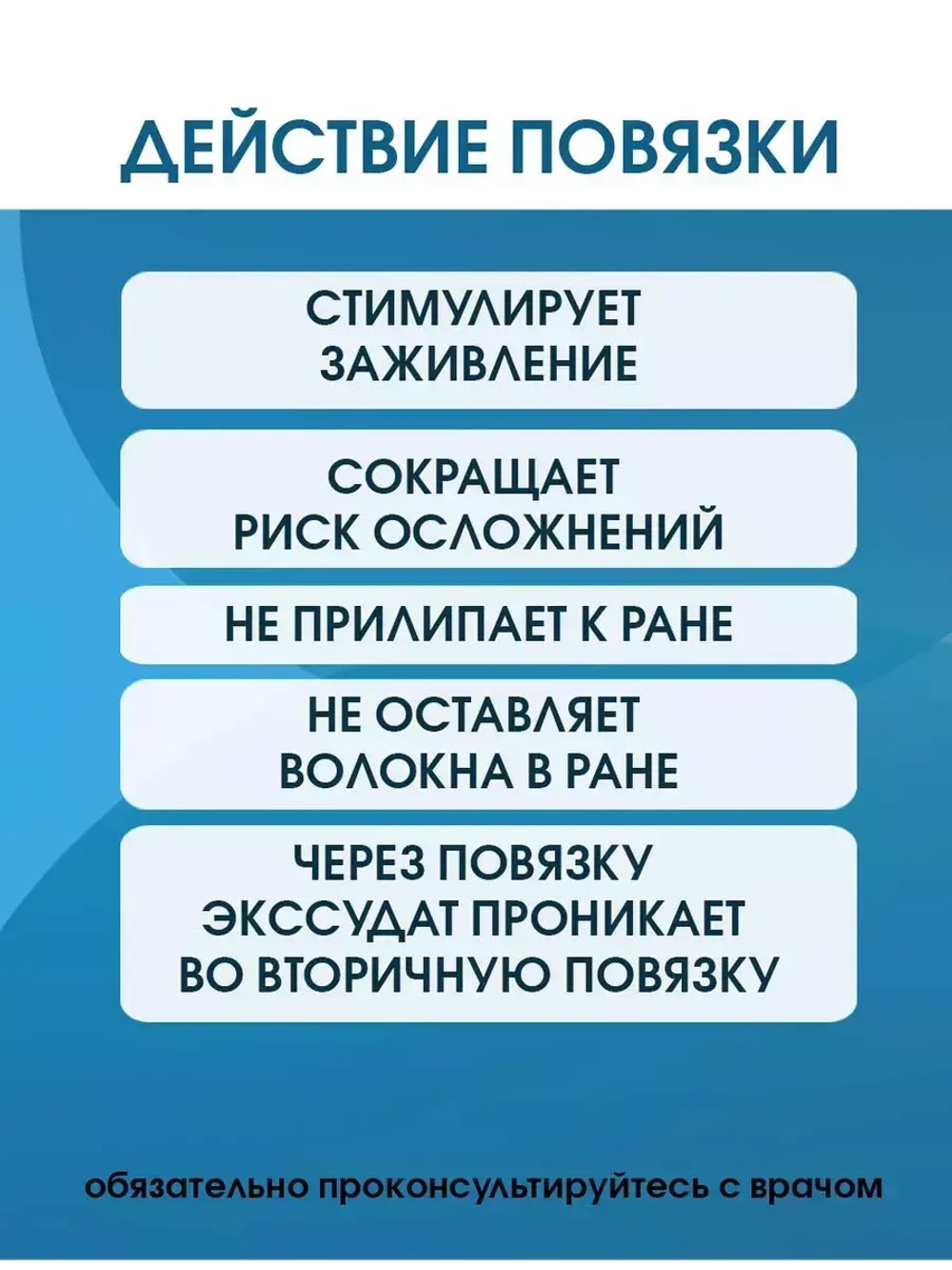Повязка сетчатая ПолиТюль 7,5х7,5 см. Набор из 10 штук