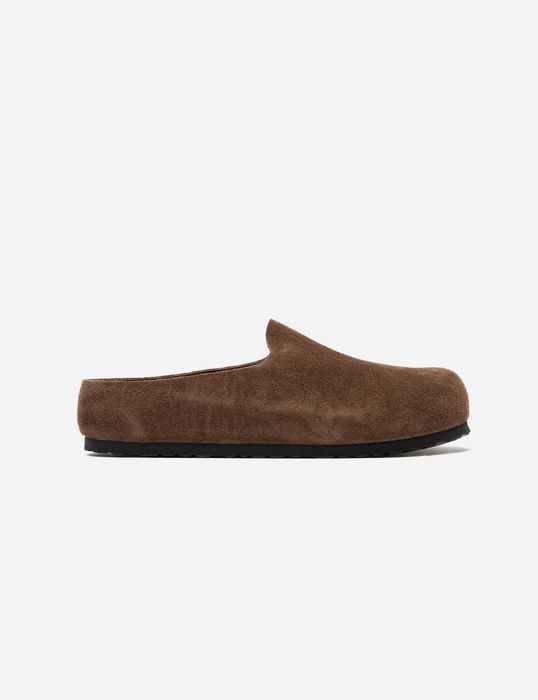 Birkenstock Amsterdam Wrapped Suede Clogs 