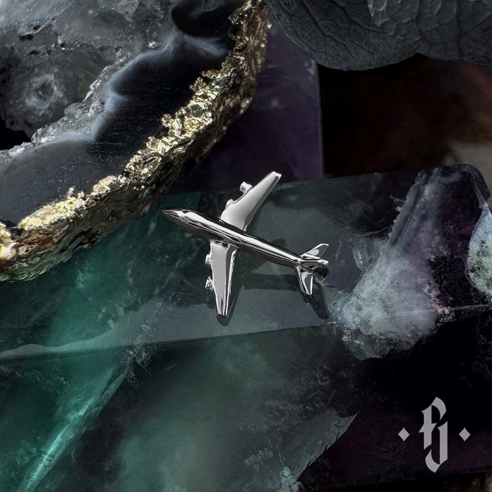 Накрутка "Plane" - Белое золото