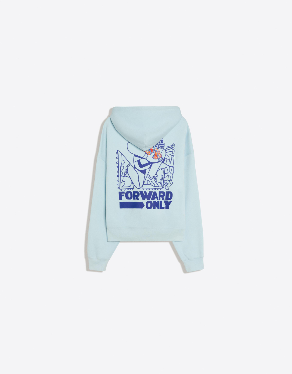 Мужское худи из смесового хлопка NATHAN WALKER - BERSHKA