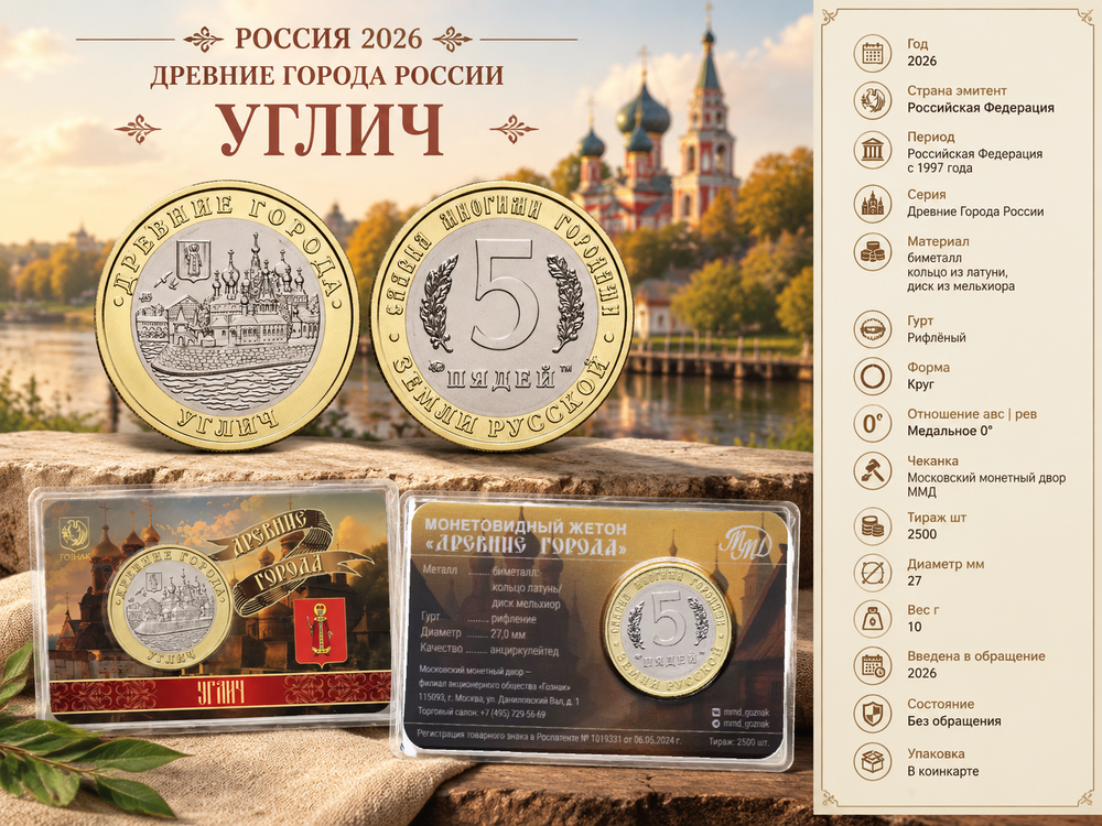 Россия 5 пядей 2026 Древние Города - Углич