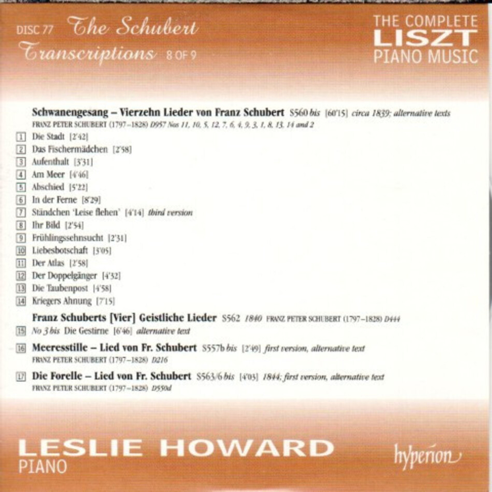 Leslie Howard / Liszt: The Complete Piano Music (99CD)