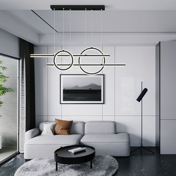 Светильник подвесной светодиодный диммируемый 359183 чёрный Ondo Novotech