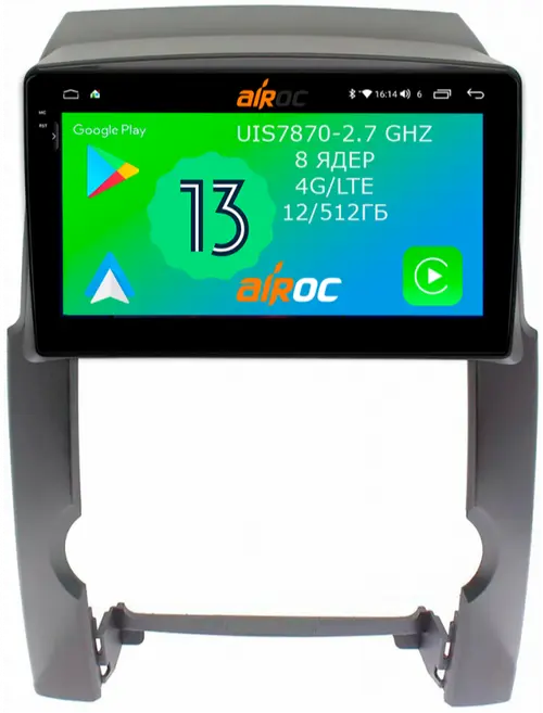 Магнитола для KIA Sorento XM 2009-2012 - Airoc 2K AU-2302 на Android 13, Быстрейшая, SIM-слот
