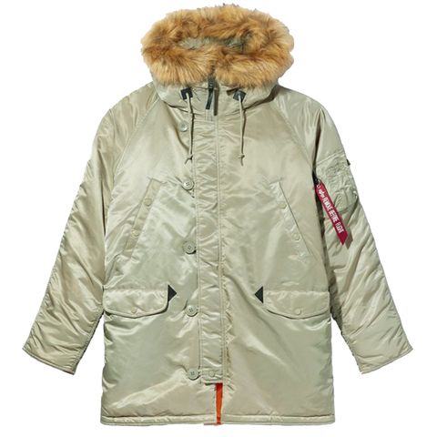 Парка Alpha Industries N-3B Slim Fit Dark Khaki (Светло - зеленая)