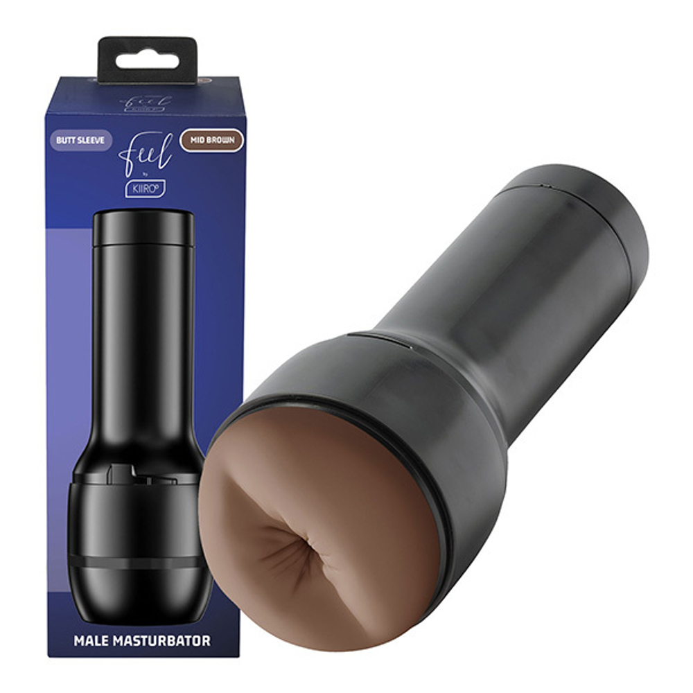 Коричневый (темный карамельный) мастурбатор-анус 22,3см Kiiroo Feel Stroker Dark Caramel