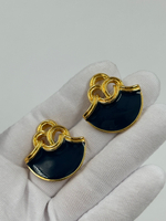 Серьги с синей эмалью Avon