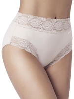Высокие трусики-слипы с широкой кружевной оторочкой Dolce Micro (Размер: XL) (Цвет: белый)